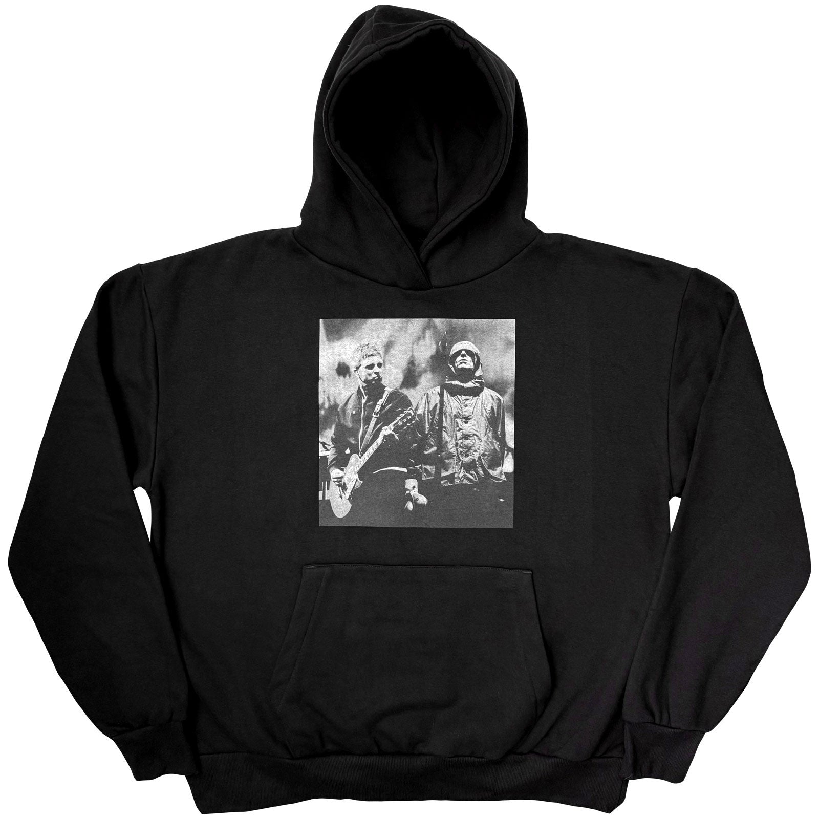 Oasis Unisex Pullover Hoodie: Live Photo (Black) (Ex-Tour)