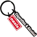 Oasis Keychain: Cigarettes & Alcohol Red Decca Logo Charm (Ex-Tour)