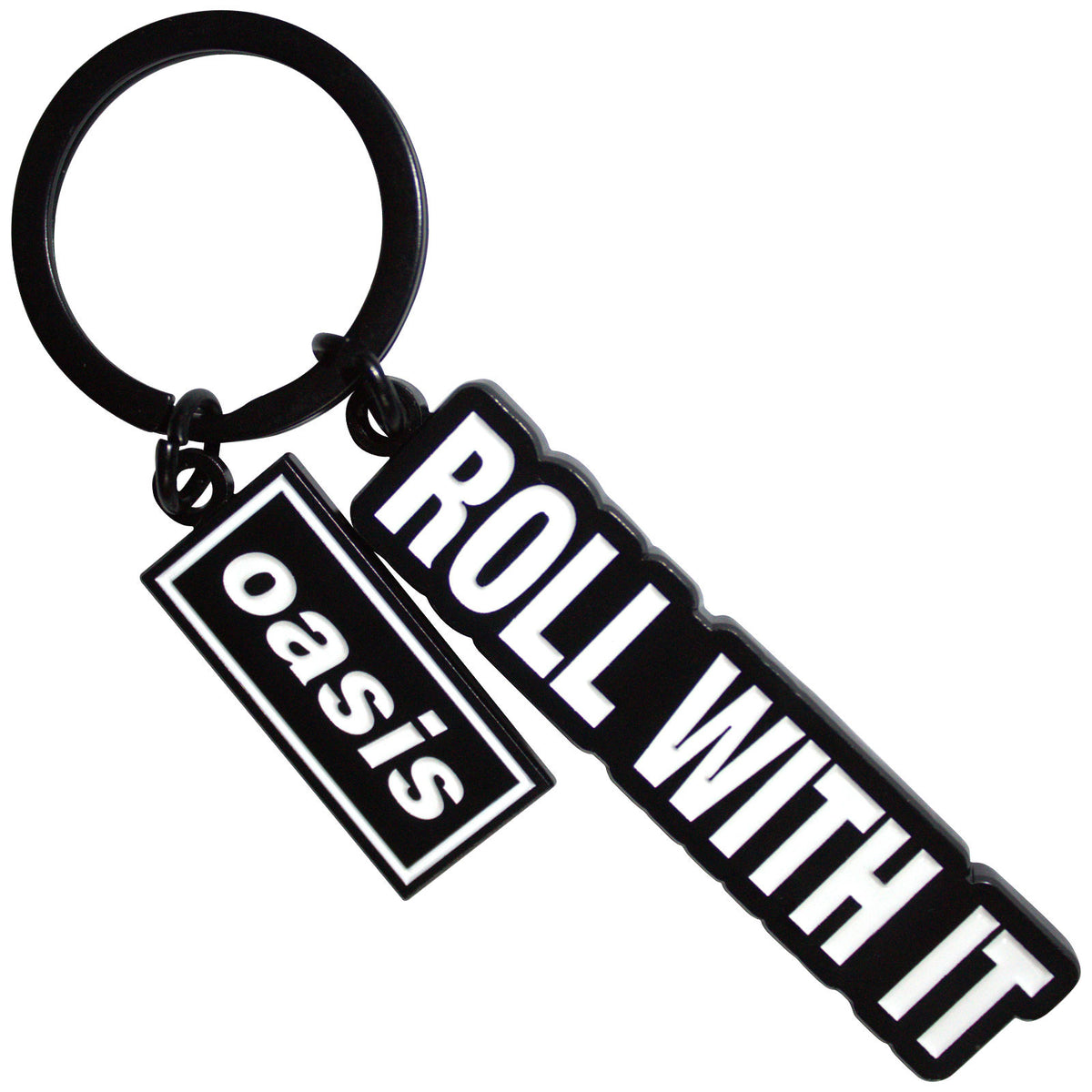 Oasis Keychain: Roll With It Decca Logo Charm (Ex-Tour)