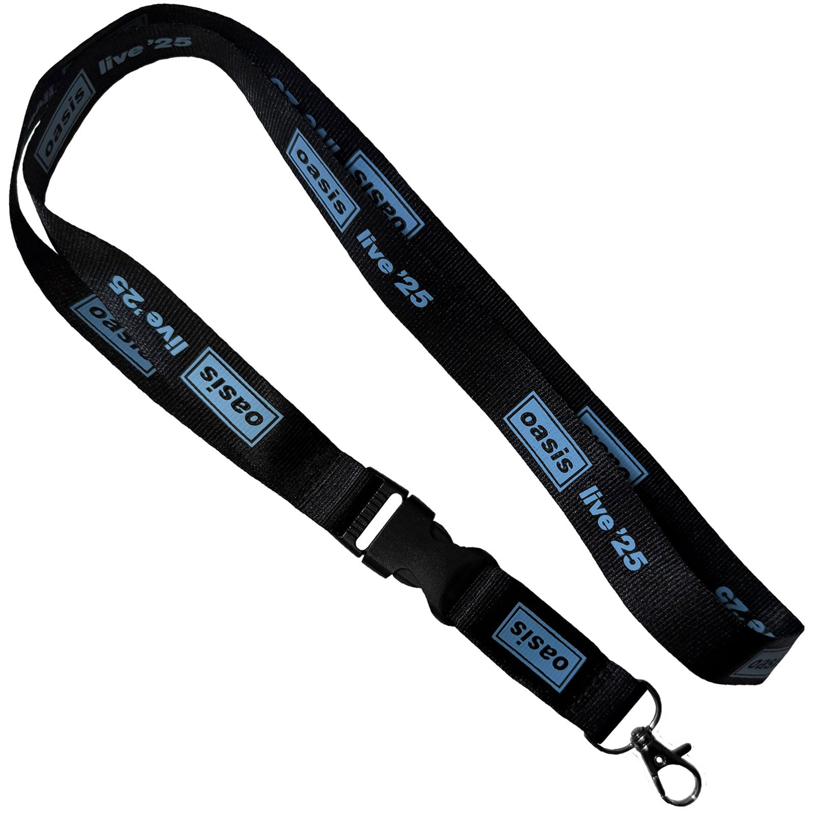 Oasis Lanyard: Blue Live '25 (Black)