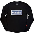 Oasis Unisex Long Sleeve T-Shirt: 96 Blue Logo (Black) (Ex-Tour)