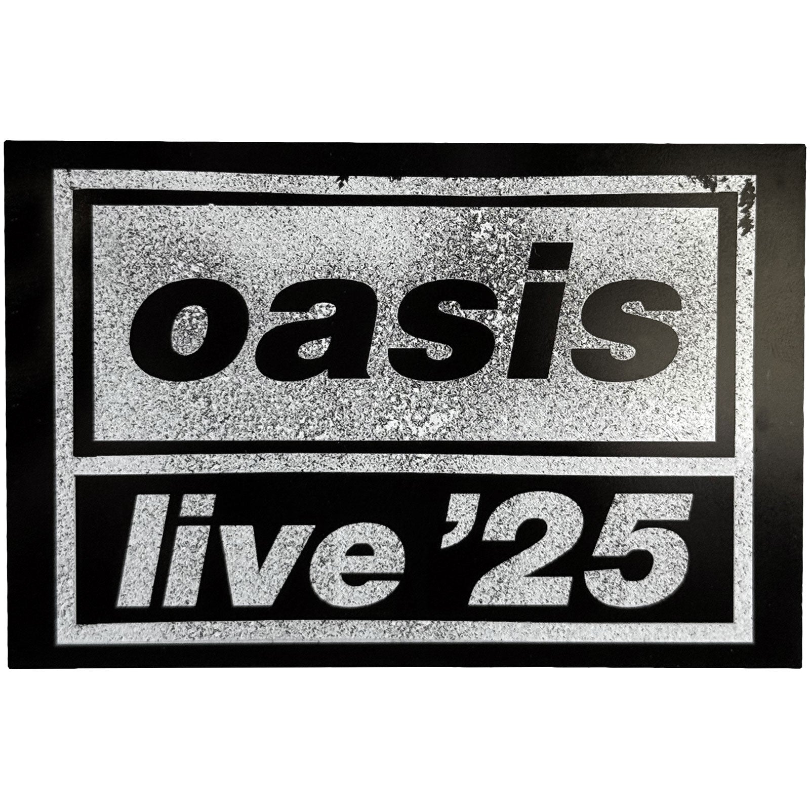 Oasis Fridge Magnet: Live '25 Logo (Ex-Tour)
