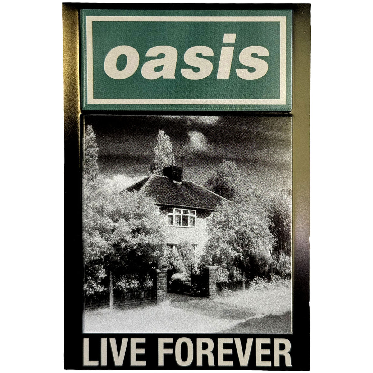 Oasis Fridge Magnet: Live Forever Single (Ex-Tour)