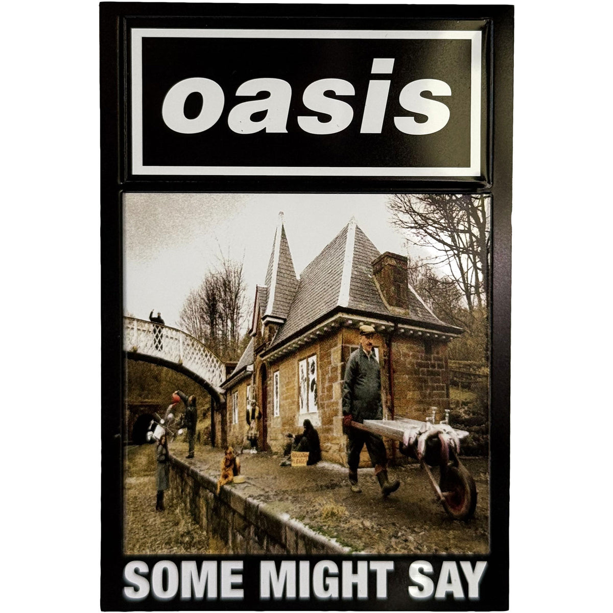 Oasis Fridge Magnet: Some Might Say Single (Ex-Tour)