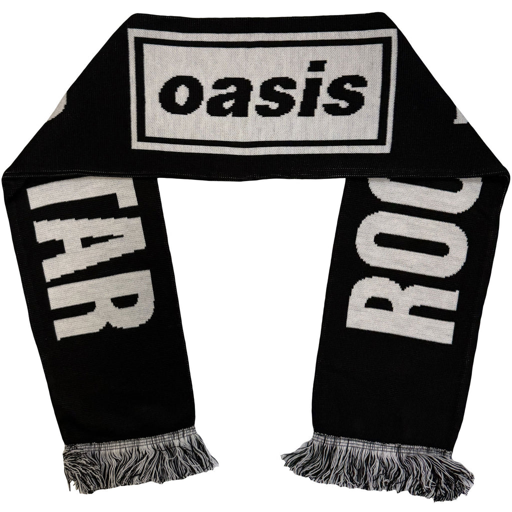 Oasis Unisex Scarf: Live '25 Football (Black & White)