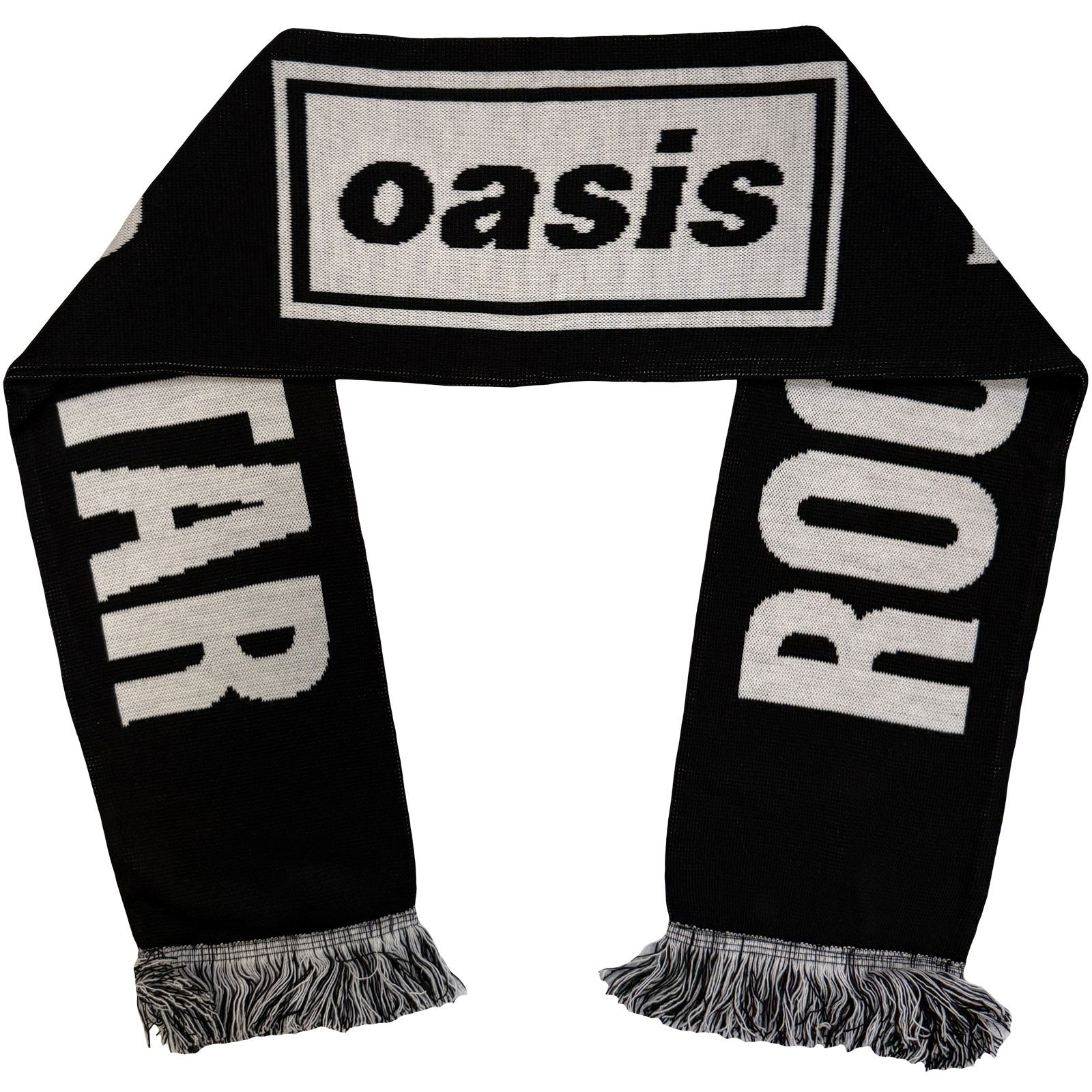 Oasis Unisex Scarf: Live '25 Football (Black & White)