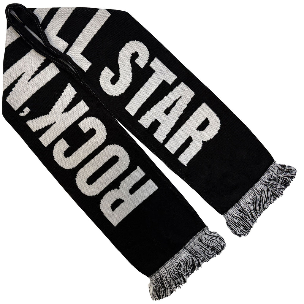 Oasis Unisex Scarf: Live '25 Football (Black & White)