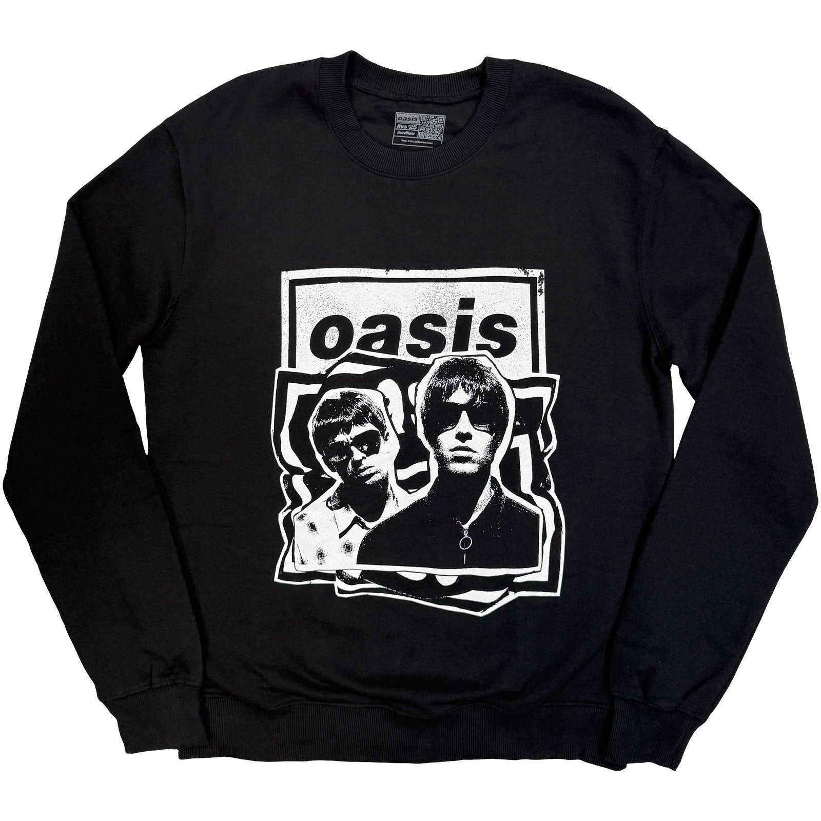 Oasis Unisex Sweatshirt: Paper Cut Out Photo (Black) (Ex-Tour)