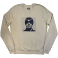 Oasis Unisex Sweatshirt: Liam Embroidered Portrait (Cream) (Ex-Tour)