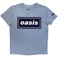 Oasis Kids T-Shirt: 96 Retro Logo (Light Blue) (Ex-Tour)