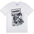 Oasis Unisex T-Shirt: Live '25 Rock N Roll Star (White) (Ex-Tour)