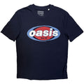 Oasis Unisex T-Shirt: Elliptical Logo (Navy Blue) (Ex-Tour)