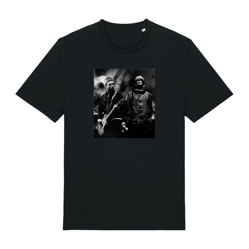 Oasis Unisex T-Shirt: Live Photo (Black) (Ex-Tour)