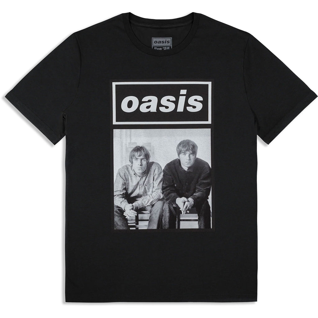 Oasis Unisex T-Shirt: Wonderwall Live 25 World Tour (Black) (Back Print & Ex-Tour)