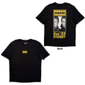 Oasis Unisex T-Shirt: Sydney Half Faces Fan Store (Black) (Back Print & Ex-Tour)