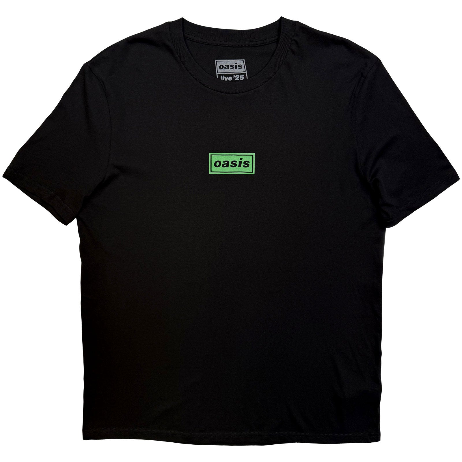 Oasis Unisex T-Shirt: Melbourne Half Faces Fan Store (Black) (Back Print & Ex-Tour)