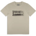 Oasis Unisex T-Shirt: Thread Logo (Stone Grey) (Ex-Tour)