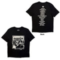 Oasis Unisex T-Shirt: Paper Cut Out Tour (Black) (Back Print & Ex-Tour)