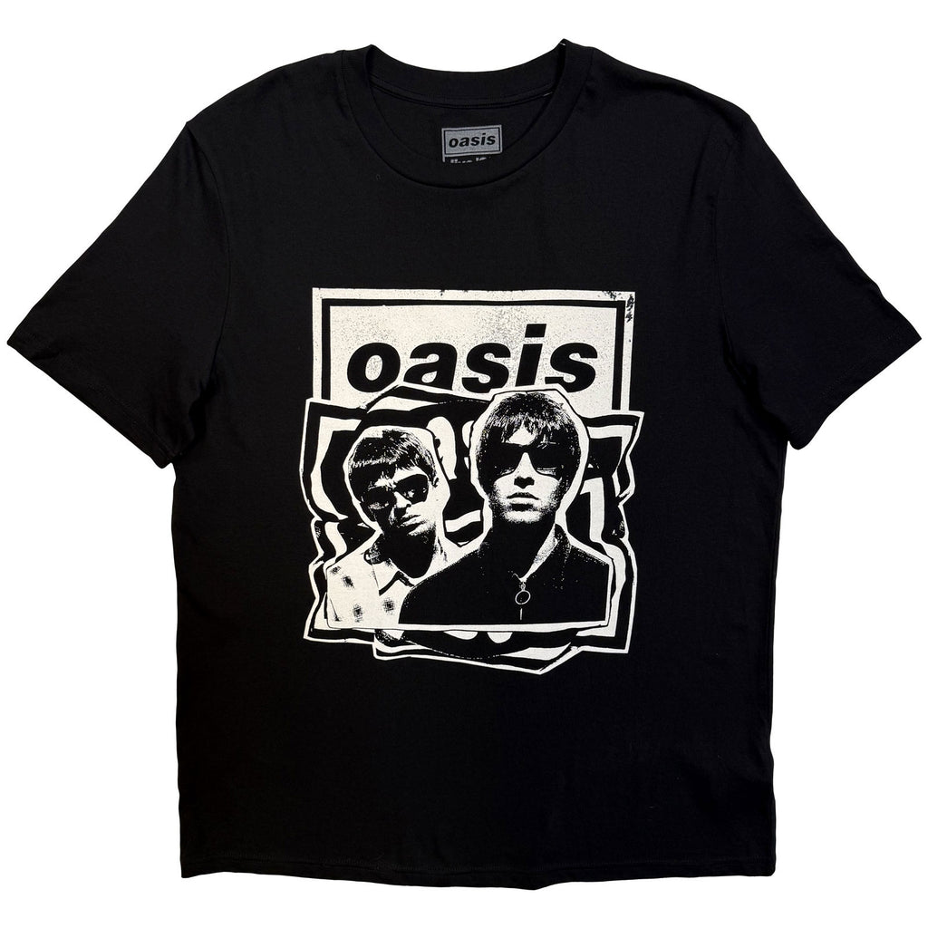 Oasis Unisex T-Shirt: Paper Cut Out Tour (Black) (Back Print & Ex-Tour)