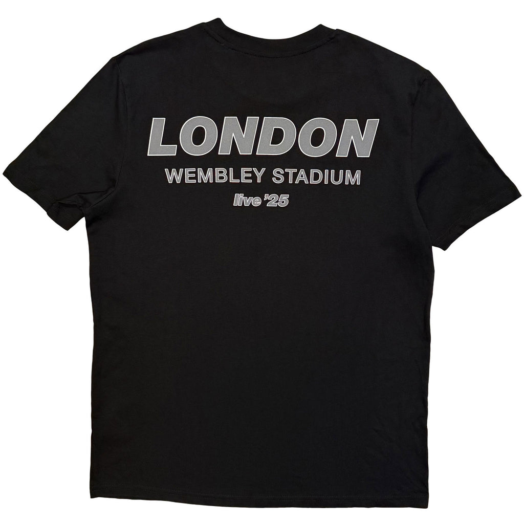 Oasis Unisex T-Shirt: London City Pop Up (Black) (Back Print & Ex-Tour)