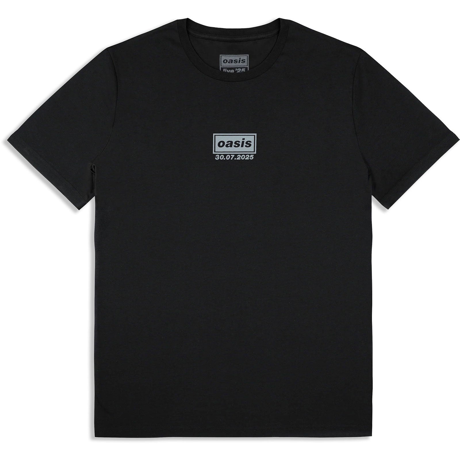 Oasis Unisex T-Shirt: London 30 July Event (Black) (Back Print & Ex-Tour)