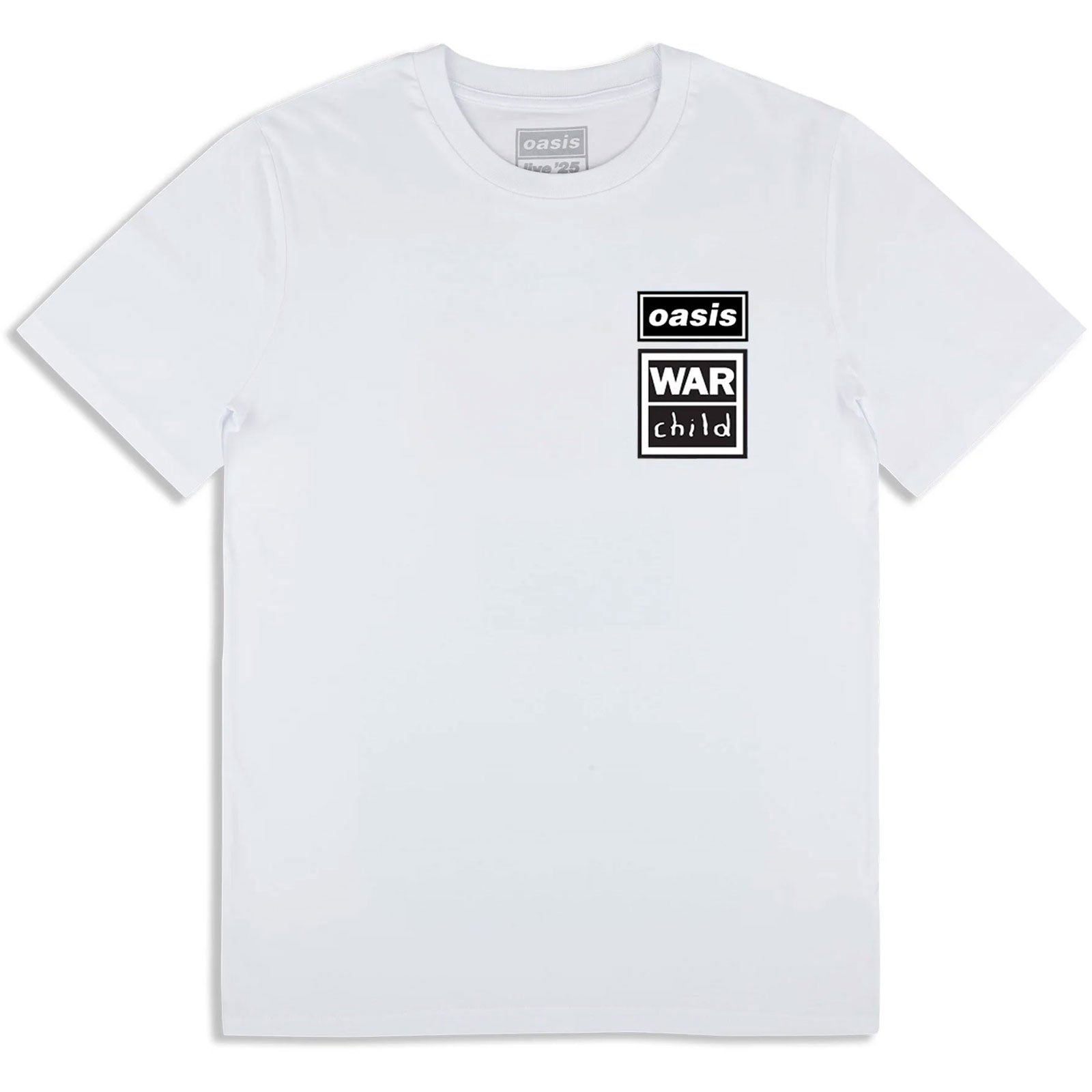 Oasis Unisex T-Shirt: War Child (White) (Ex-Tour)