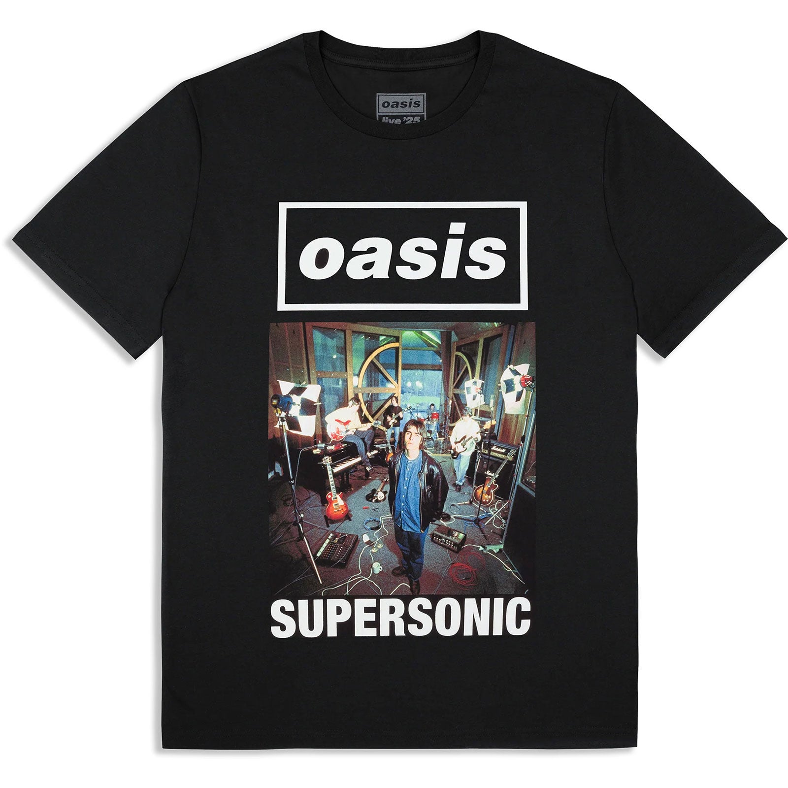 Oasis Unisex T-Shirt: Supersonic Single Cover (Black) (Ex-Tour)