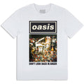 Oasis Unisex T-Shirt: Don't Look Back In Anger Single Cover (White) (Ex-Tour)
