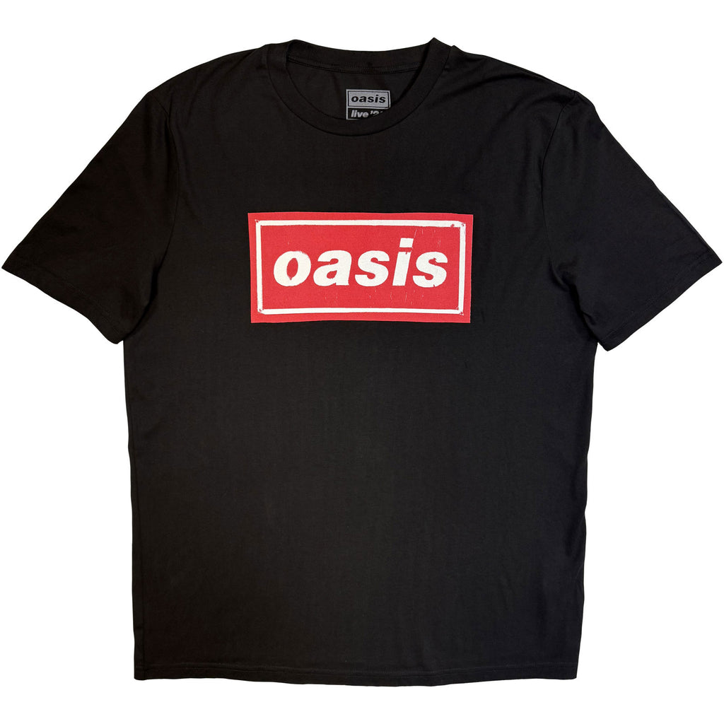 Oasis Unisex T-Shirt: Cardiff City Pop Up (Black) (Back Print & Ex-Tour)