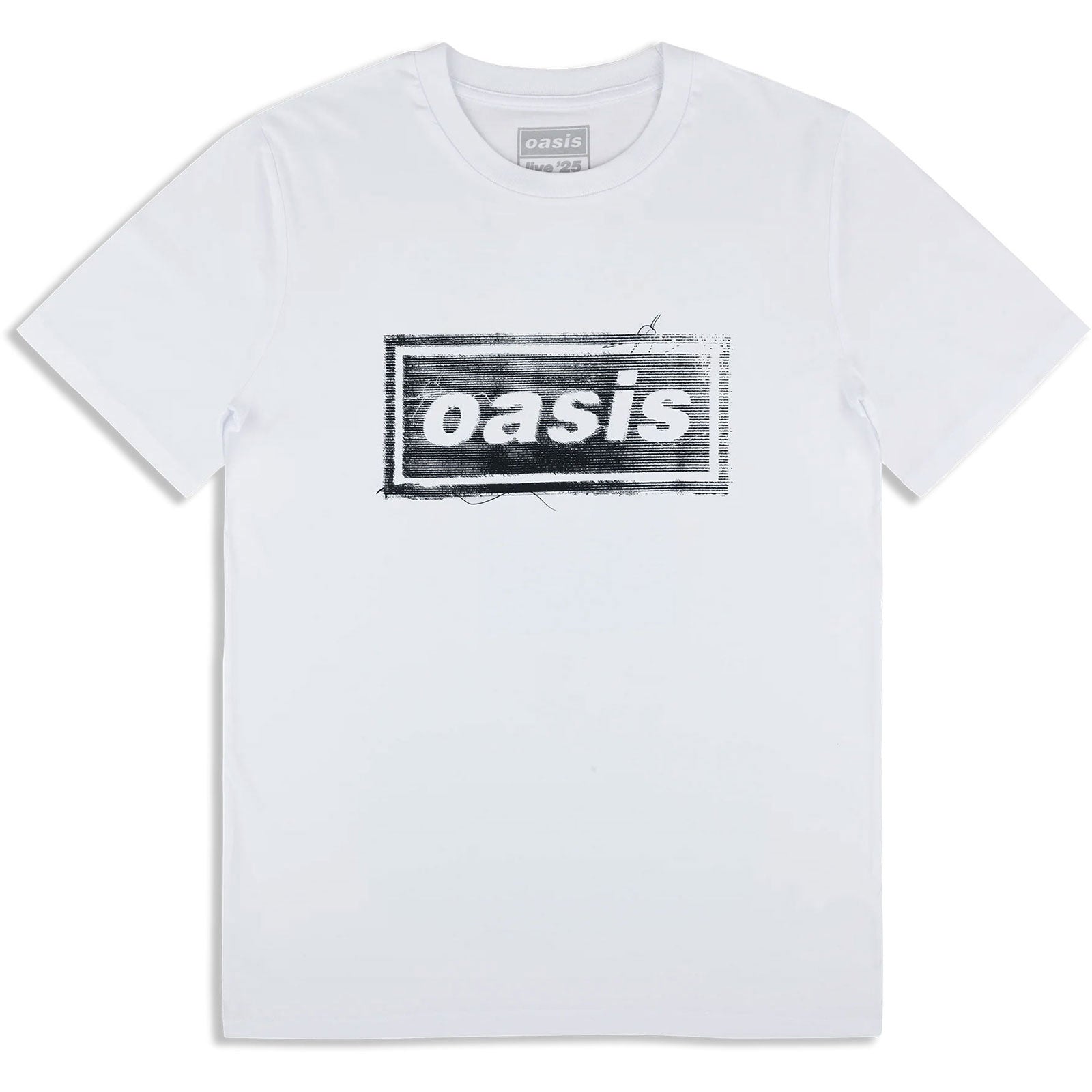 Oasis Unisex T-Shirt: Thread Logo (White) (Ex-Tour)