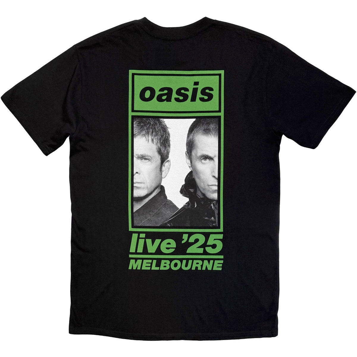 Oasis Unisex T-Shirt: Melbourne 4 Nov Event (Black) (Back Print & Ex-Tour)
