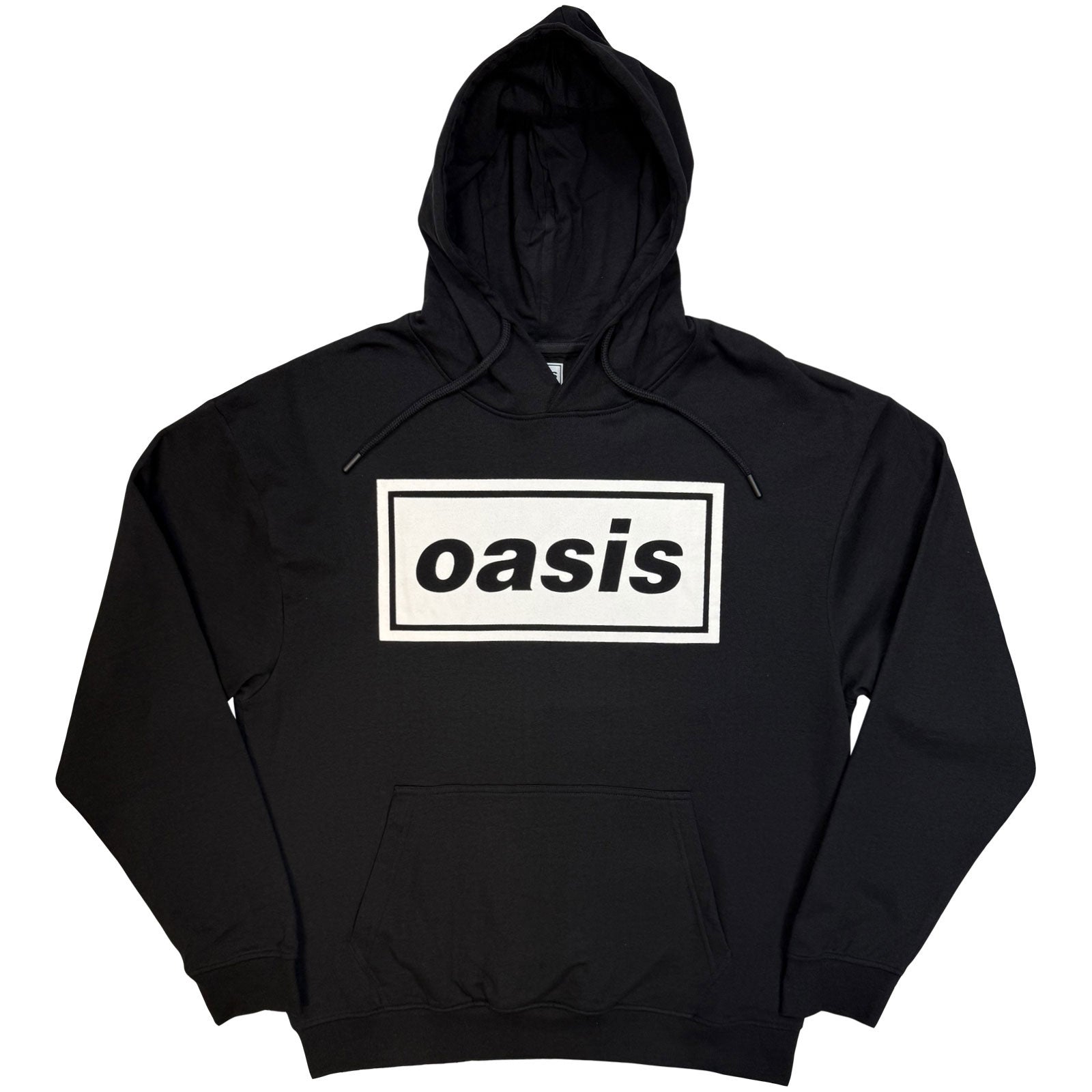 Oasis Unisex Pullover Hoodie: Decca Logo (Black)