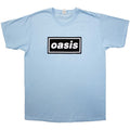 Oasis Unisex T-Shirt: Decca Logo (Light Blue)