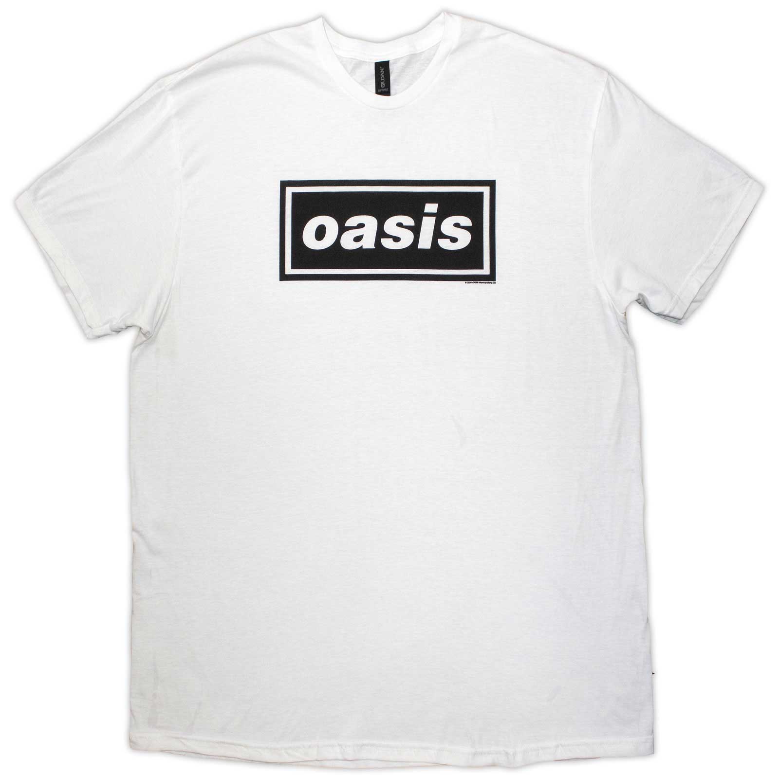 Oasis Unisex T-Shirt: Decca Logo (White)