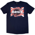 Oasis Unisex T-Shirt: Union Jack (Navy Blue)