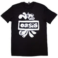 Oasis Unisex T-Shirt: Logo Splat (Black)