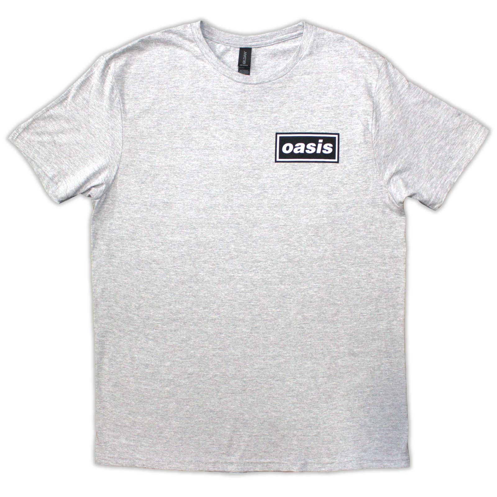 Oasis Unisex T-Shirt: Definitely Maybe Promo (Grey) (Back Print)