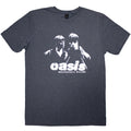 Oasis Unisex T-Shirt: Definitely Maybe Photo Stencil (Navy Blue)