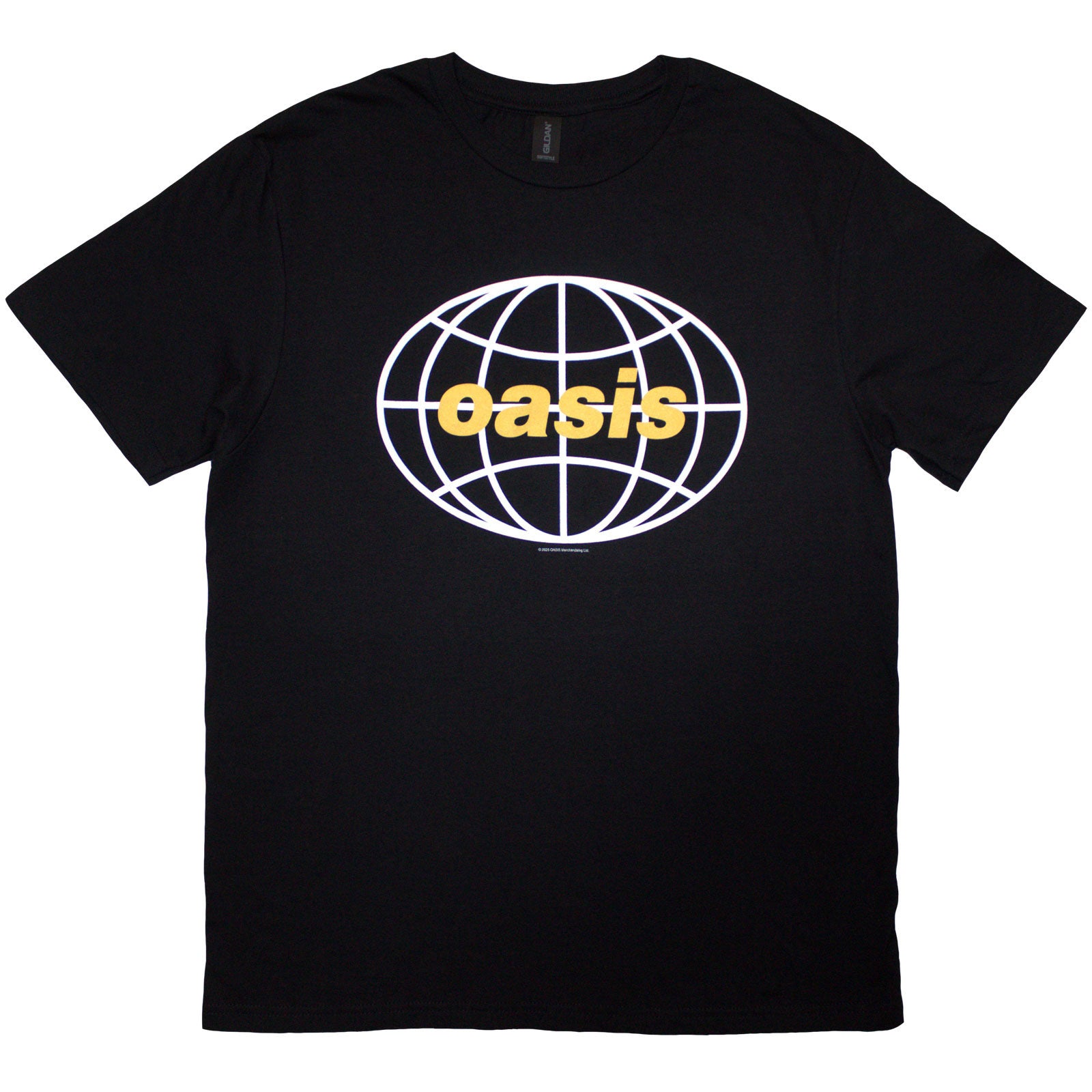 Oasis Unisex T-Shirt: Globe Logo (Black)