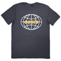 Oasis Unisex T-Shirt: Globe Logo (Navy Blue)
