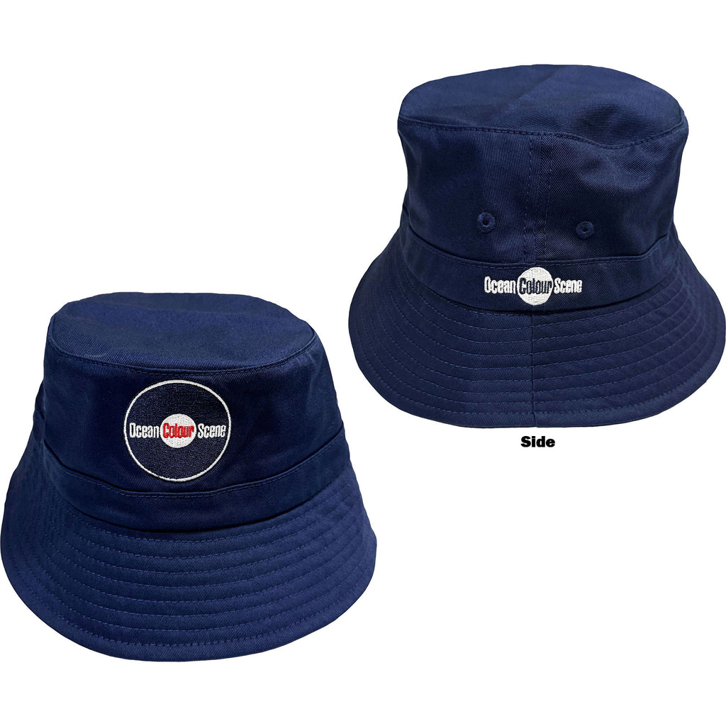 Ocean Colour Scene Unisex Bucket Hat: Classic Logo (Navy Blue)