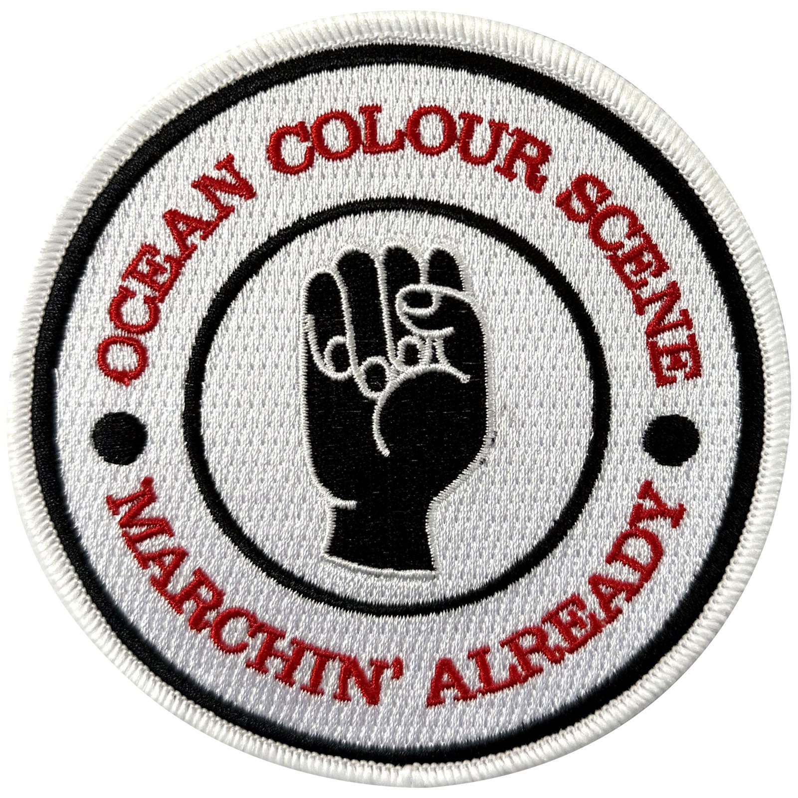 Ocean Colour Scene Woven Patch: Marchin' Fist