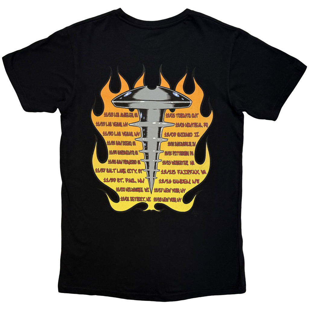 The Offspring Unisex Premium Carbon T-Shirt: Conspiracy Of One Tour '00 (Black) (Back Print)