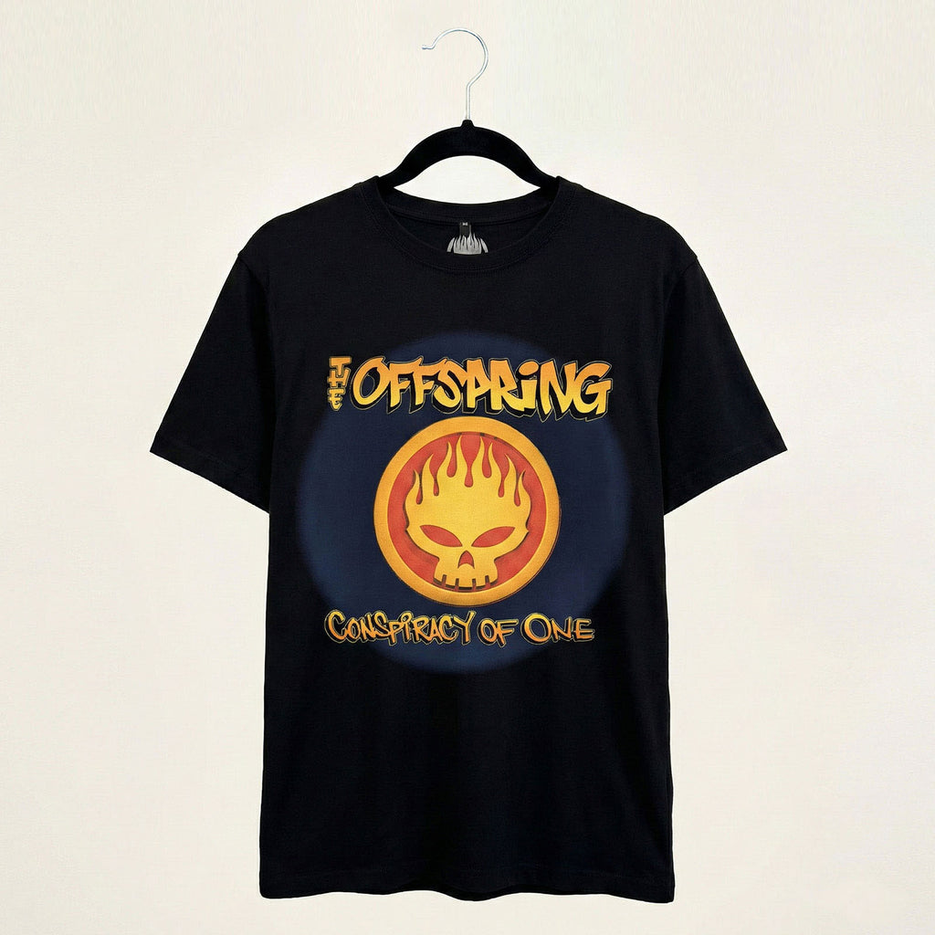 The Offspring Unisex Premium Carbon T-Shirt: Conspiracy Of One Tour '00 (Black) (Back Print)