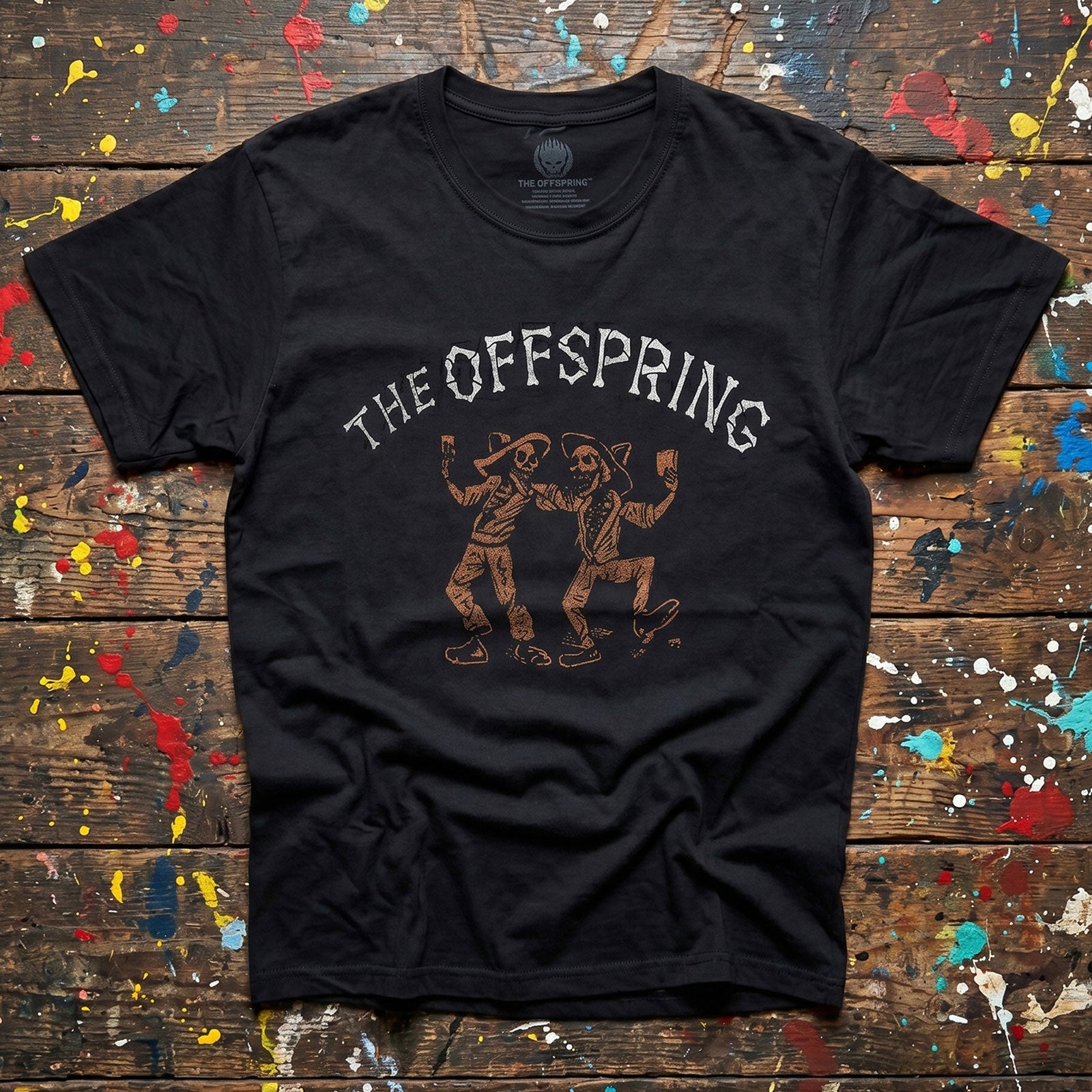 The Offspring Unisex Premium Carbon T-Shirt: Ixnay On The Hombre (Black) (Back Print)