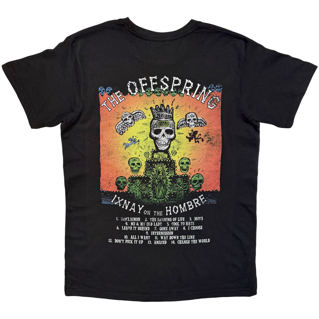 The Offspring Unisex Premium Carbon T-Shirt: Ixnay On The Hombre (Black) (Back Print)