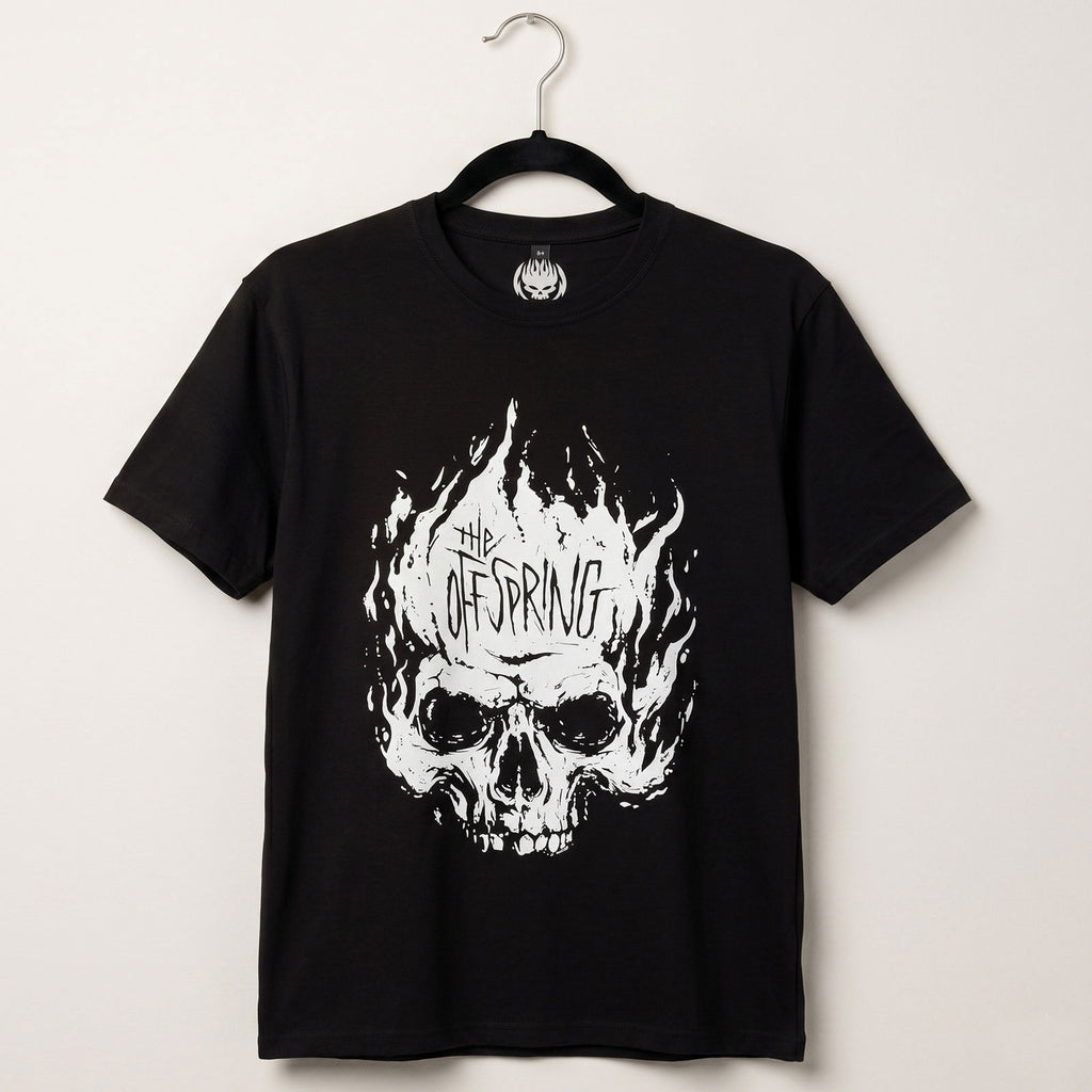 The Offspring Unisex Premium Carbon T-Shirt: Skull (Black)