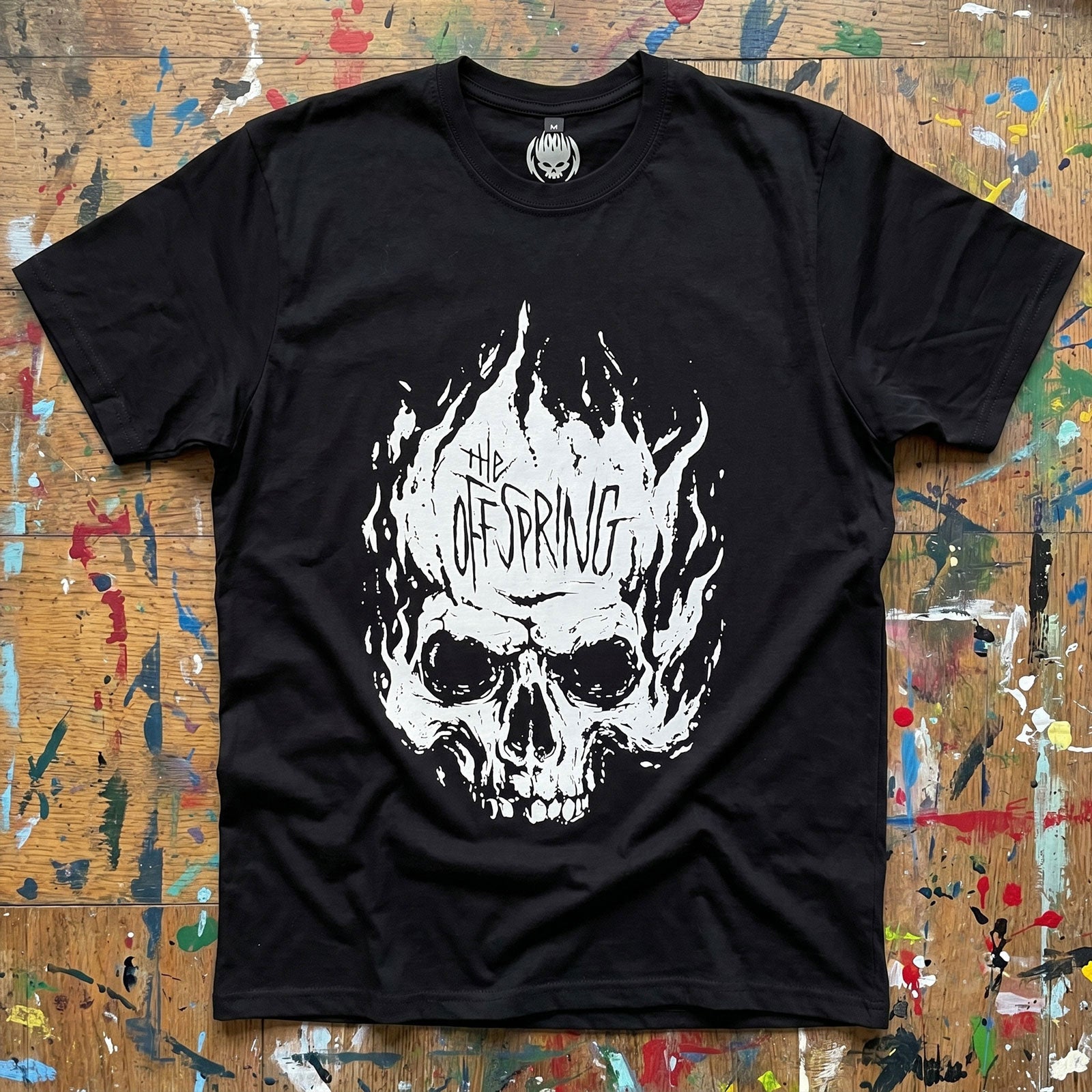The Offspring Unisex Premium Carbon T-Shirt: Skull (Black)