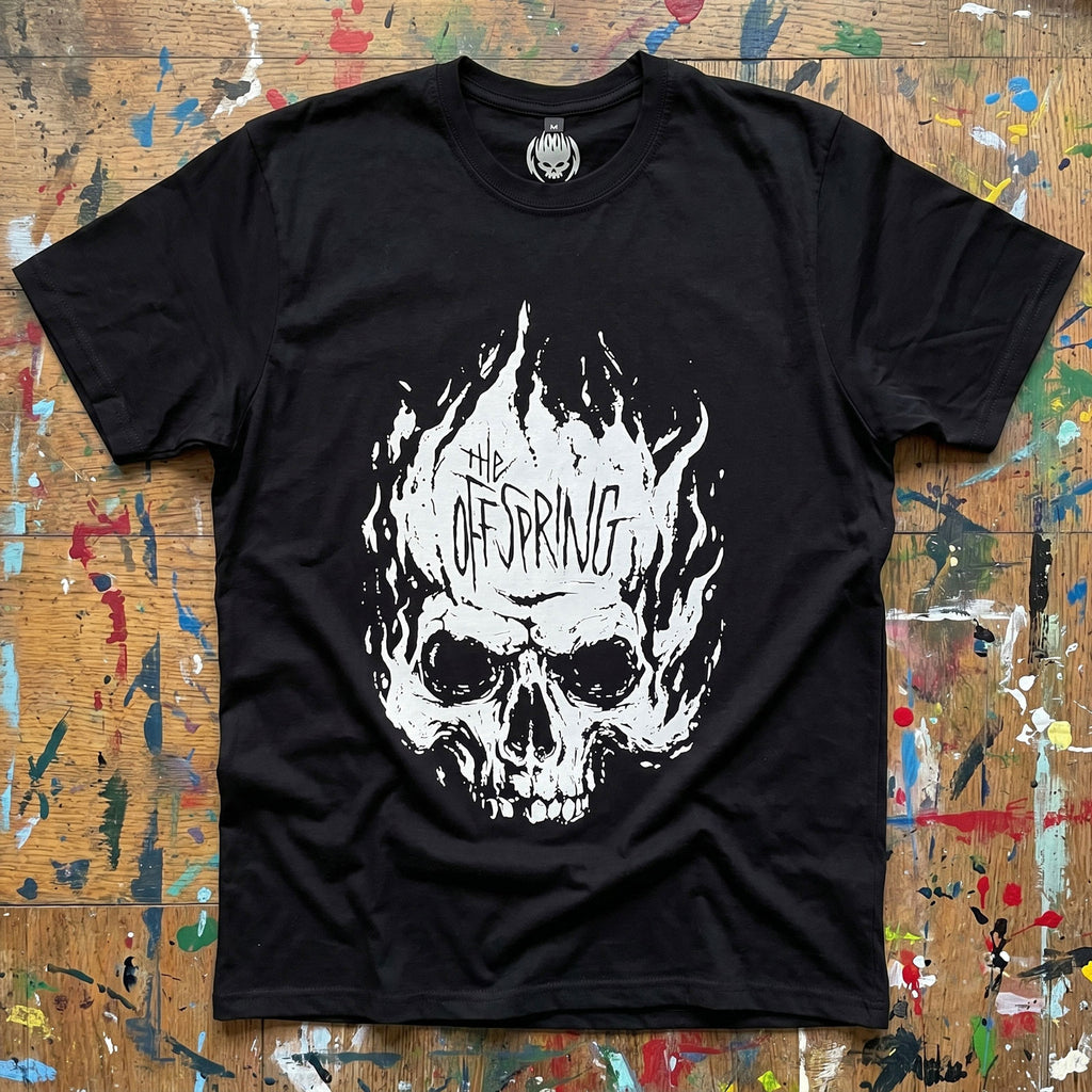 The Offspring Unisex Premium Carbon T-Shirt: Skull (Black)