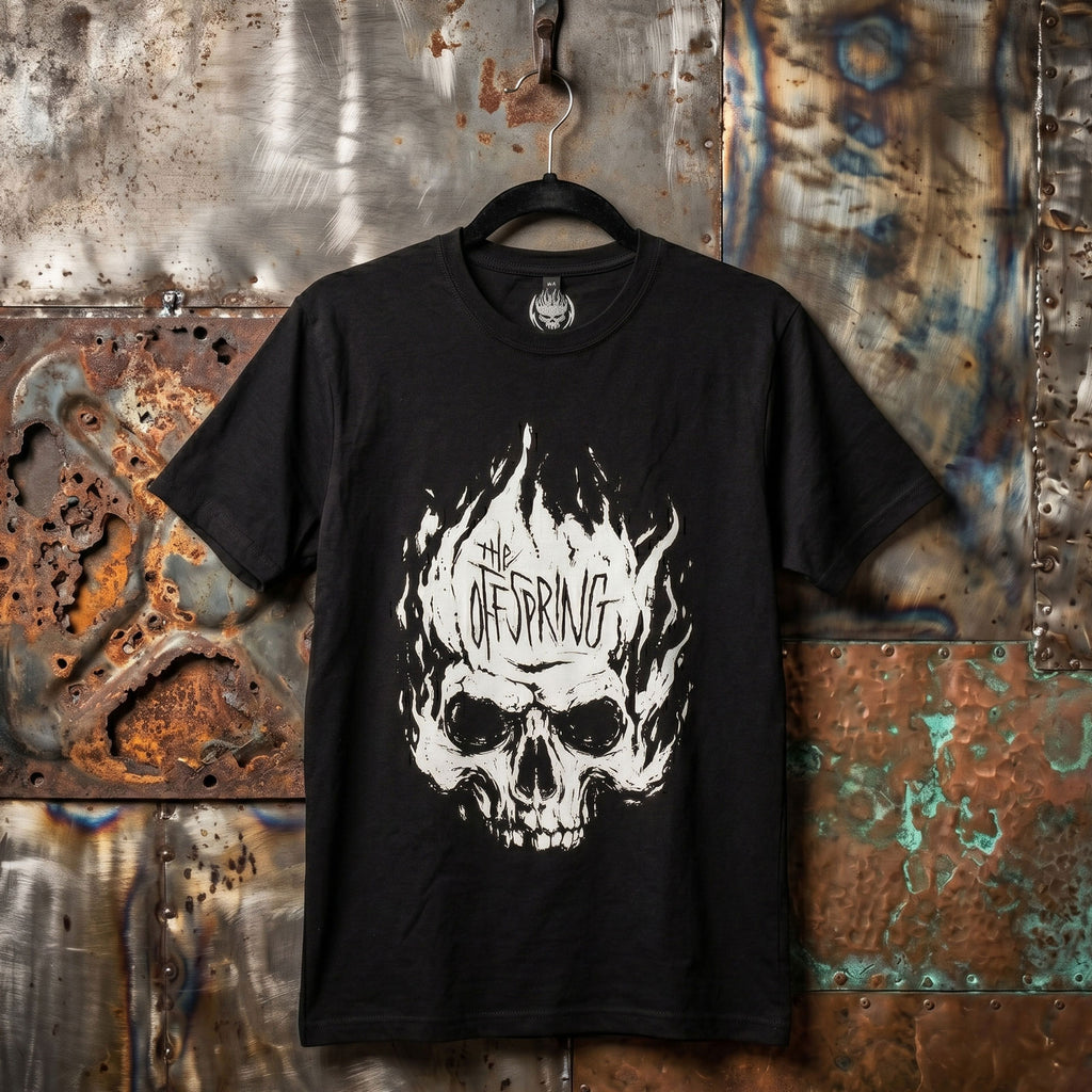The Offspring Unisex Premium Carbon T-Shirt: Skull (Black)